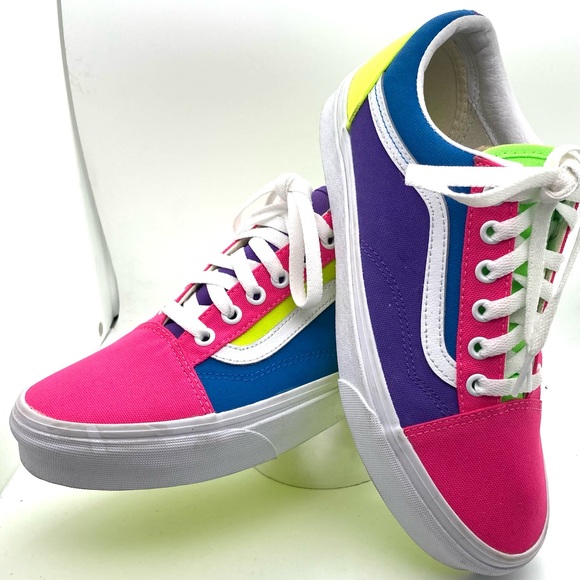 VANS - Old Skool Neon Color Block - W7.5 NEW! - Picture 2 of 8